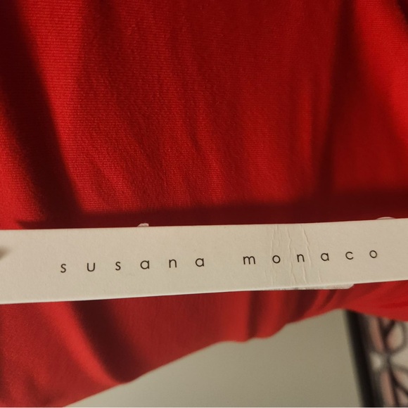 Susana Monaco one arm cut out high slit long dress / Red / Large / NWT - Picture 14 of 16